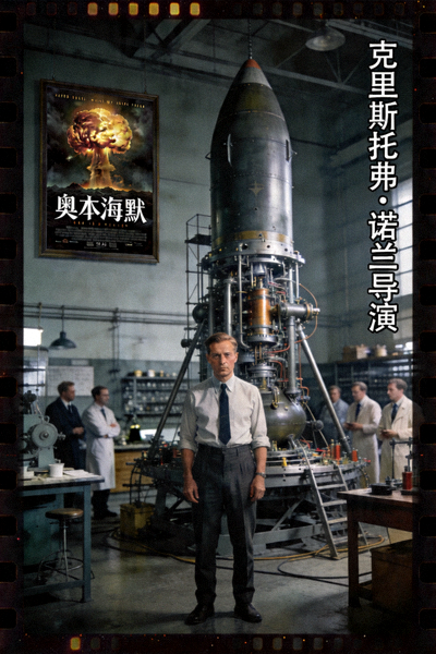 奥斯卡获奖电影《奥本海默》官方剧照，导演克里斯托弗·诺兰